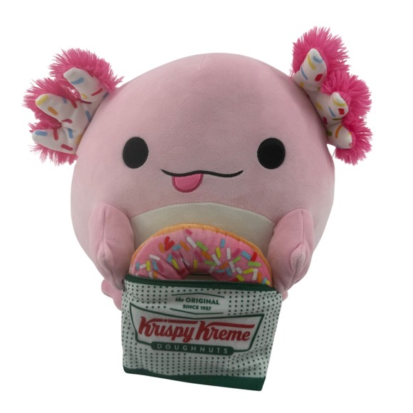 2024 Zuru Snackles 14" Abbie Axolotl Krispie Kreme Plush Pink - Picture 7 of 7
